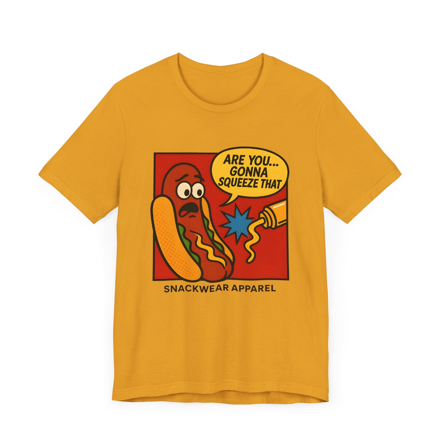Quirky Snack-Themed Unisex Tee - "Are You Gonna Squeeze That?"