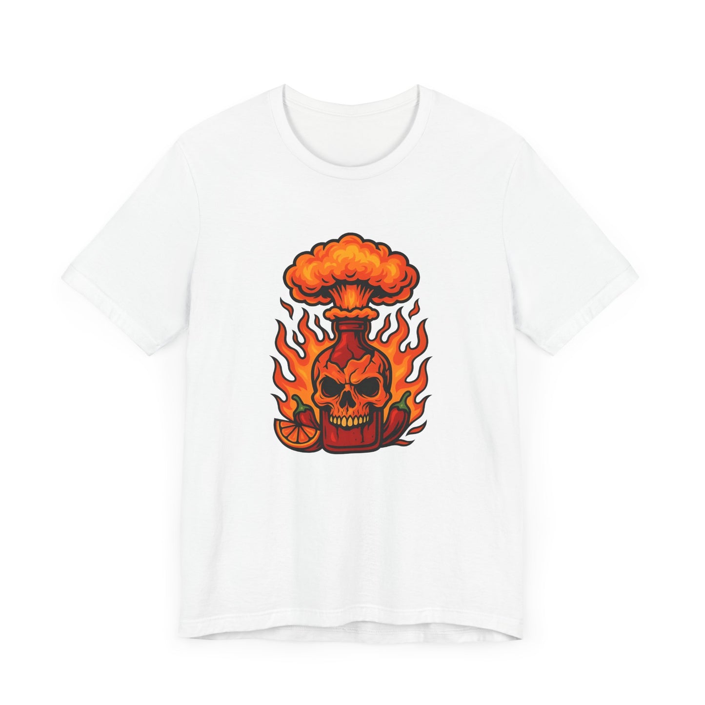 Fiery Skull Graphic Tee - Unisex Short Sleeve T-Shirt