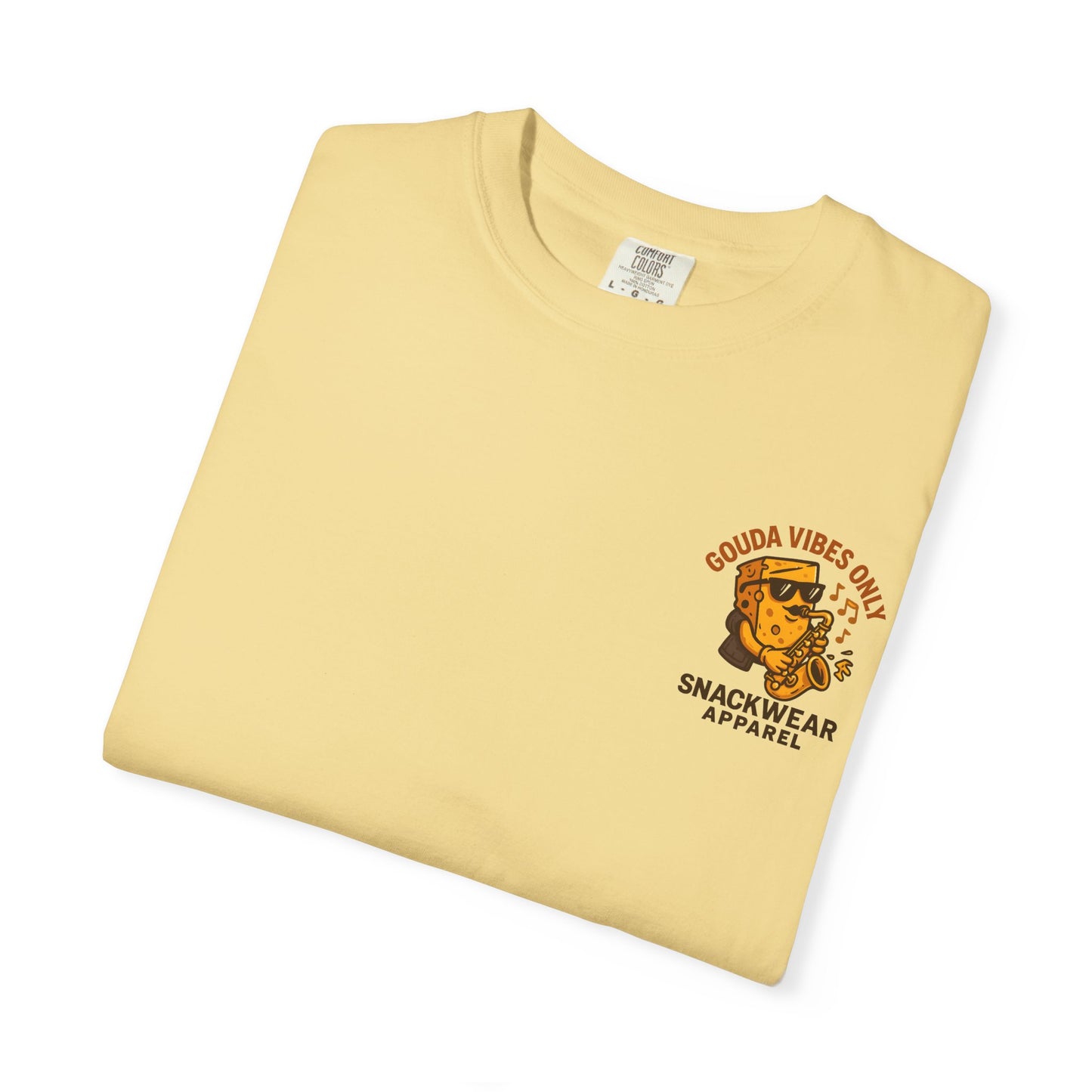 Gouda Vibes Only Unisex T-Shirt - Fun Cheese Graphic Tee for Music Lovers