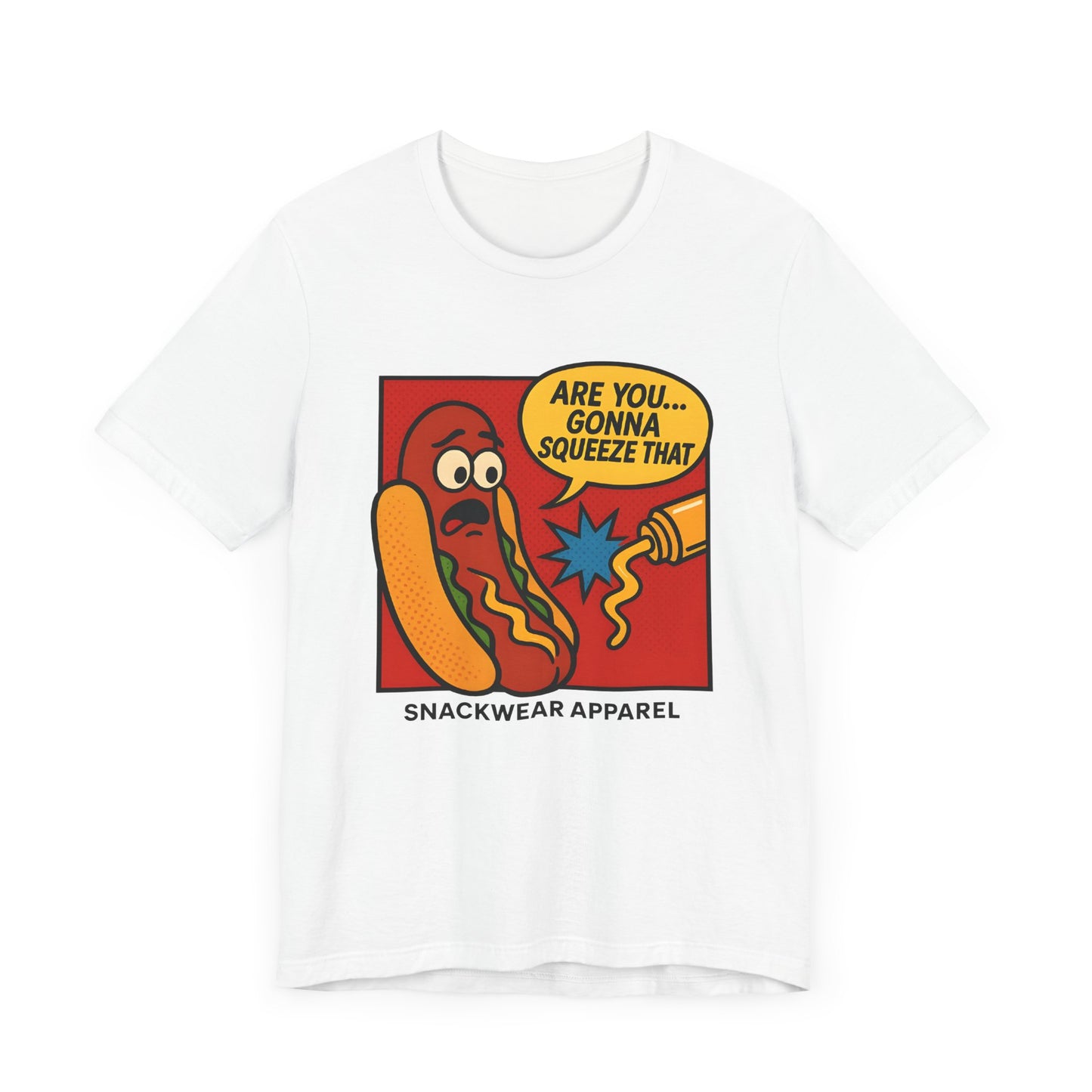 Quirky Snack-Themed Unisex Tee - "Are You Gonna Squeeze That?"