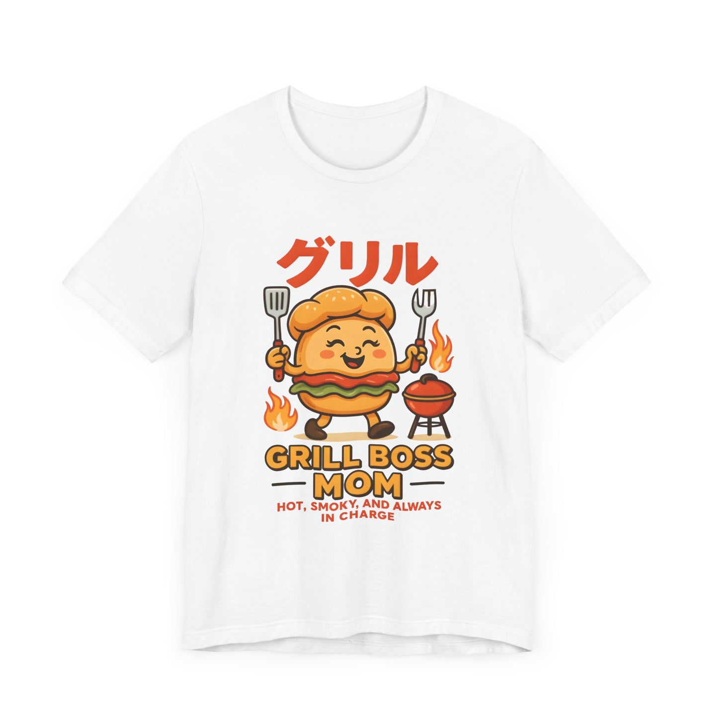 Grill Boss Mom Tee - Fun BBQ Unisex Jersey T-Shirt for Moms