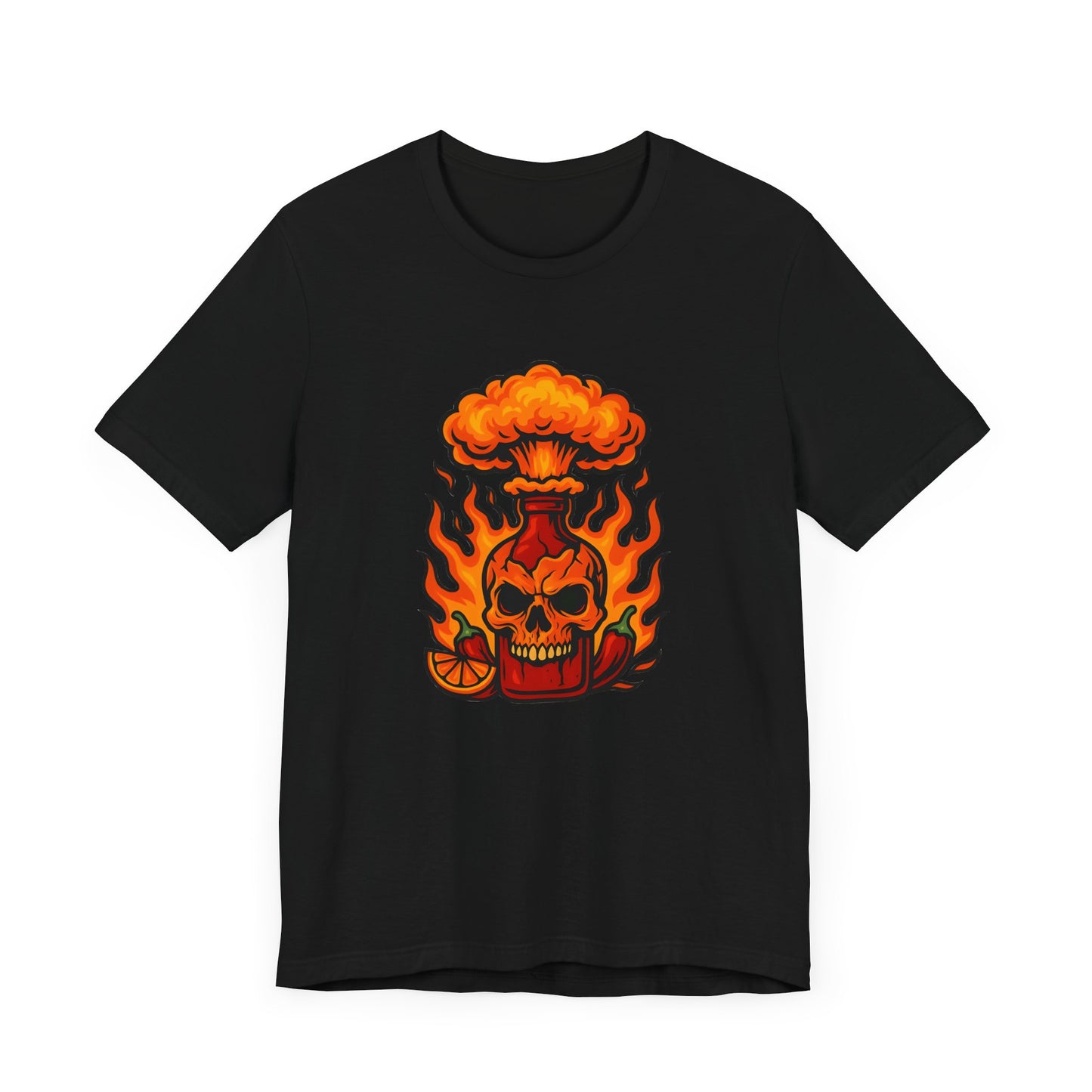 Fiery Skull Graphic Tee - Unisex Short Sleeve T-Shirt