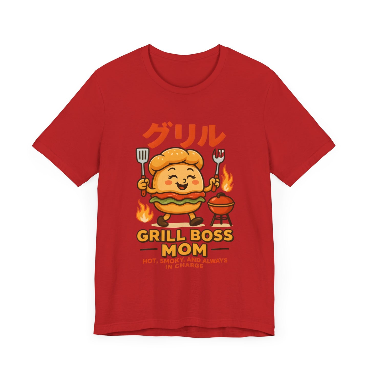 Grill Boss Mom Tee - Fun BBQ Unisex Jersey T-Shirt for Moms