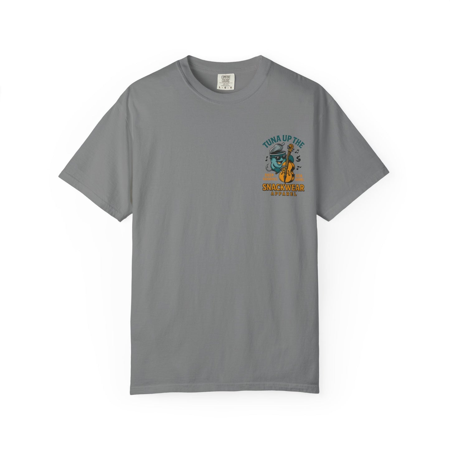 Vintage-Inspired Music T-Shirt, Fun Unisex Tee, Deep Sea Grooves Tee, Quirky Bass Fish T-Shirt, Gift for Music Lovers, Beach Vibes