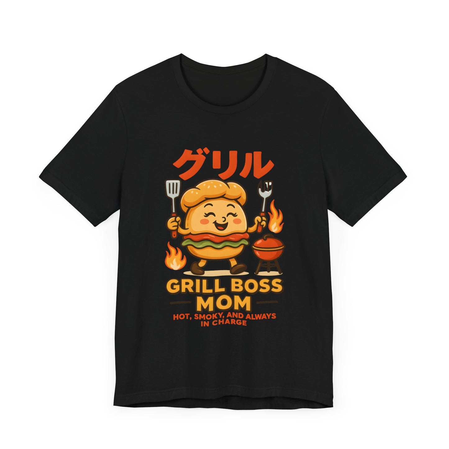 Grill Boss Mom Tee - Fun BBQ Unisex Jersey T-Shirt for Moms