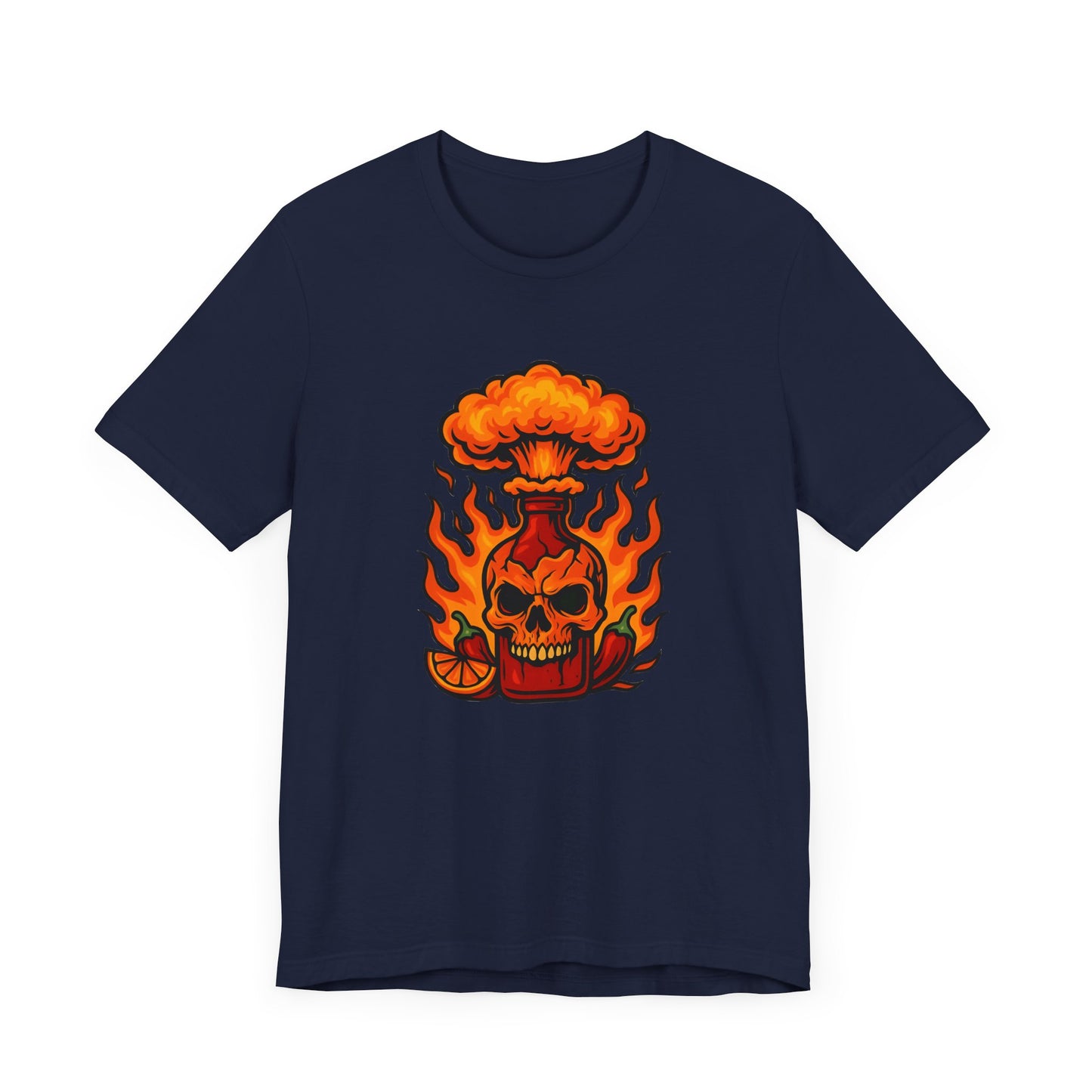 Fiery Skull Graphic Tee - Unisex Short Sleeve T-Shirt
