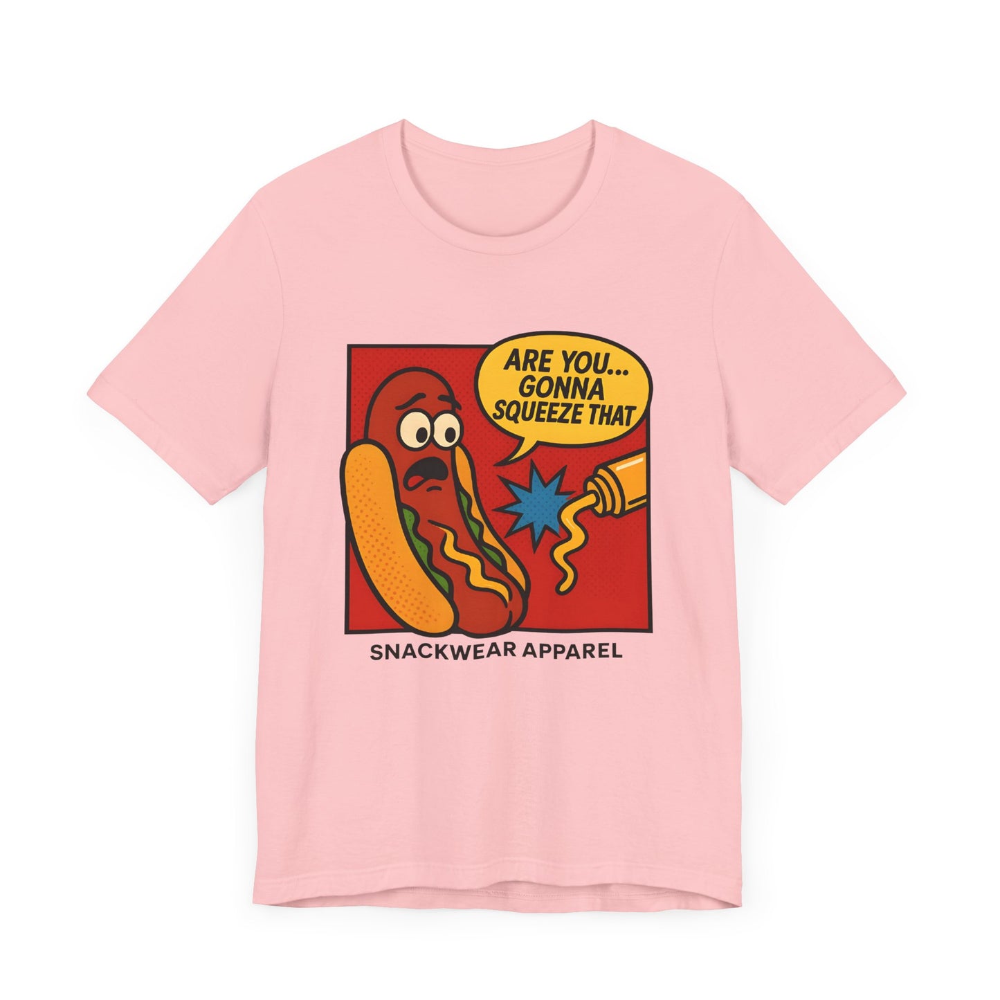 Quirky Snack-Themed Unisex Tee - "Are You Gonna Squeeze That?"