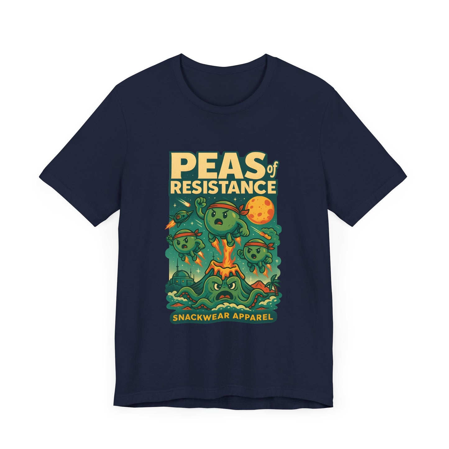 Peas of Resistance Graphic Tee - Fun Unisex Jersey Short Sleeve T-Shirt