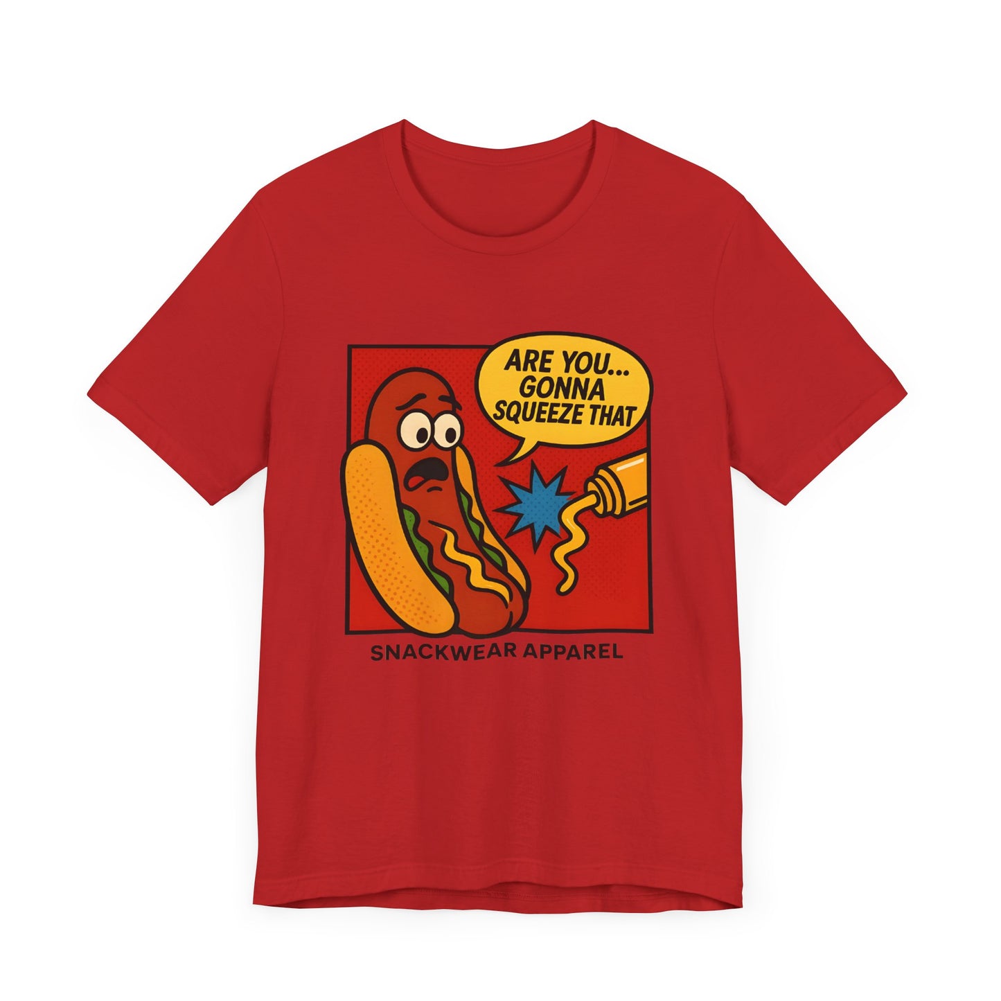 Quirky Snack-Themed Unisex Tee - "Are You Gonna Squeeze That?"
