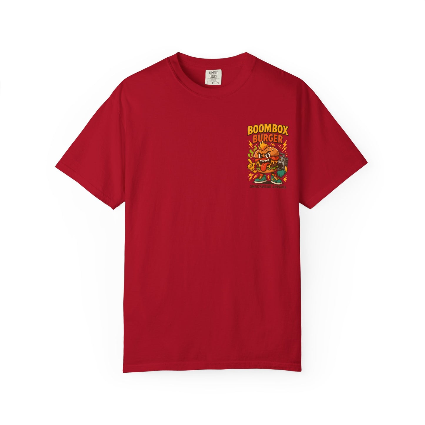 GrillMatic Snackwear Unisex T-Shirt - Fun Boombox & Burger Design