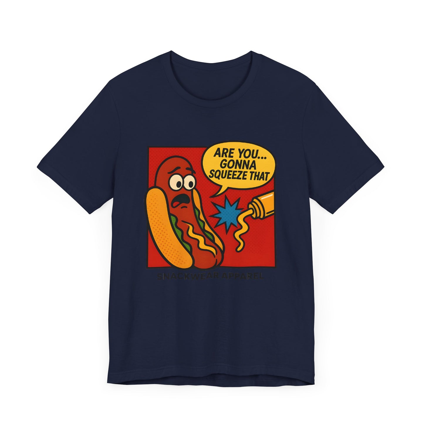 Quirky Snack-Themed Unisex Tee - "Are You Gonna Squeeze That?"
