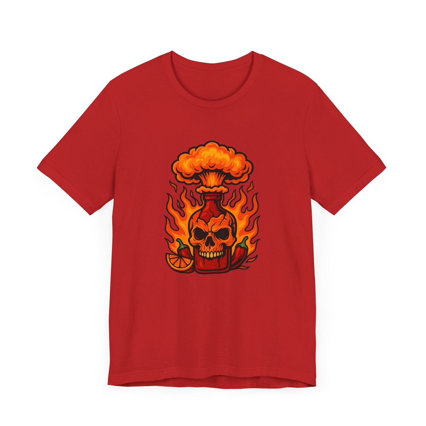Fiery Skull Graphic Tee - Unisex Short Sleeve T-Shirt