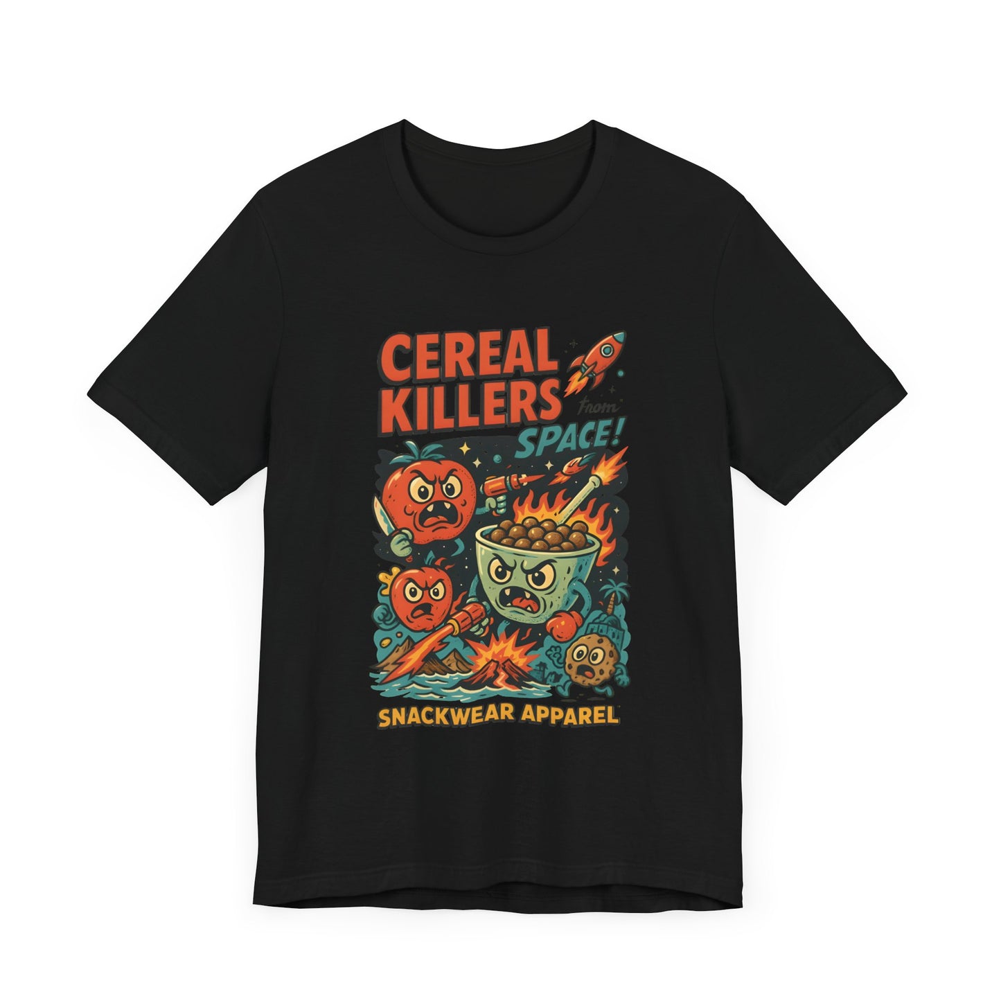 Cereal Killers Graphic Tee - Unisex Jersey Short Sleeve, Space-Themed Snackwear Apparel