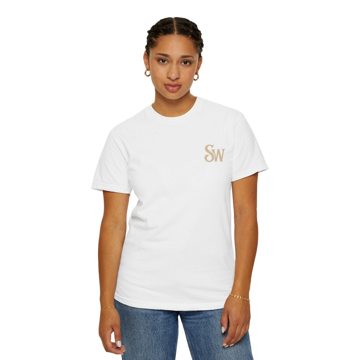 Fun Unisex Garment-Dyed T-Shirt – Peach Please Design for Summer Vibes