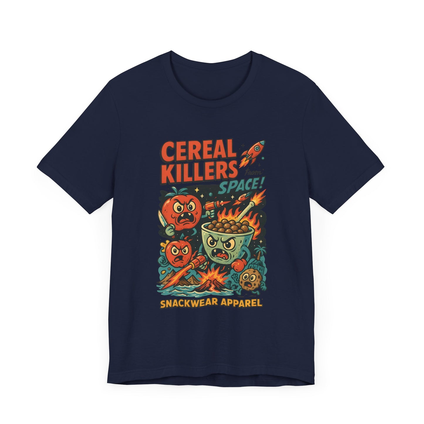 Cereal Killers Graphic Tee - Unisex Jersey Short Sleeve, Space-Themed Snackwear Apparel