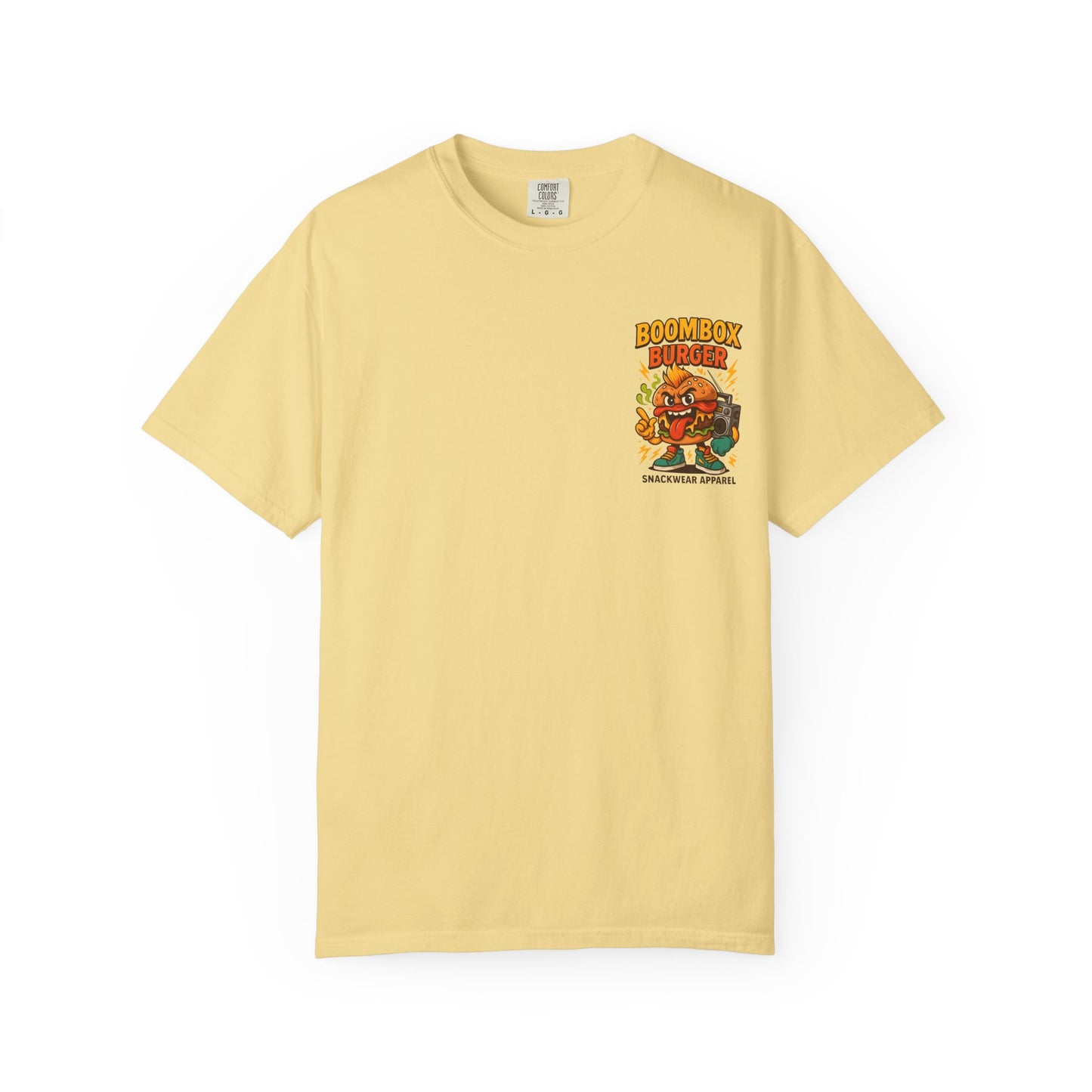 GrillMatic Snackwear Unisex T-Shirt - Fun Boombox & Burger Design