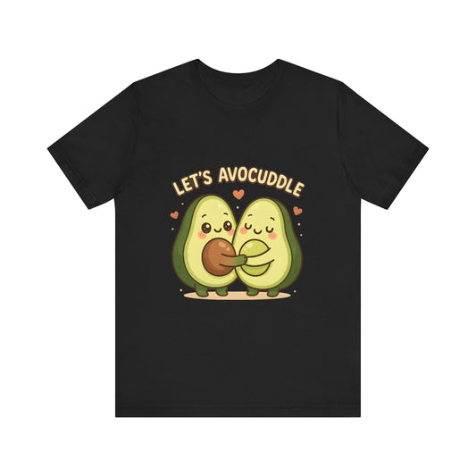 Cute Avocado Couple Tee, Fun Unisex Tee, Avocado Lover Gift, Trendy Graphic Tee, Casual Everyday Shirt