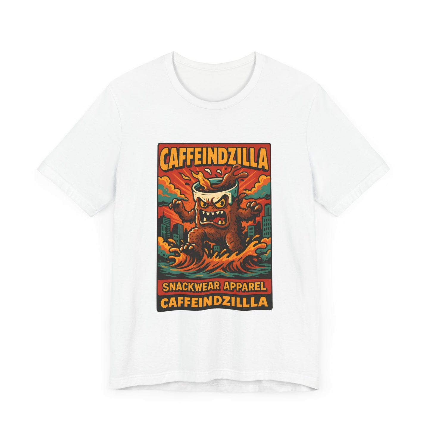 Caffeindzilla Unisex Jersey Tee - Fun Graphic Tee for Snack Lovers