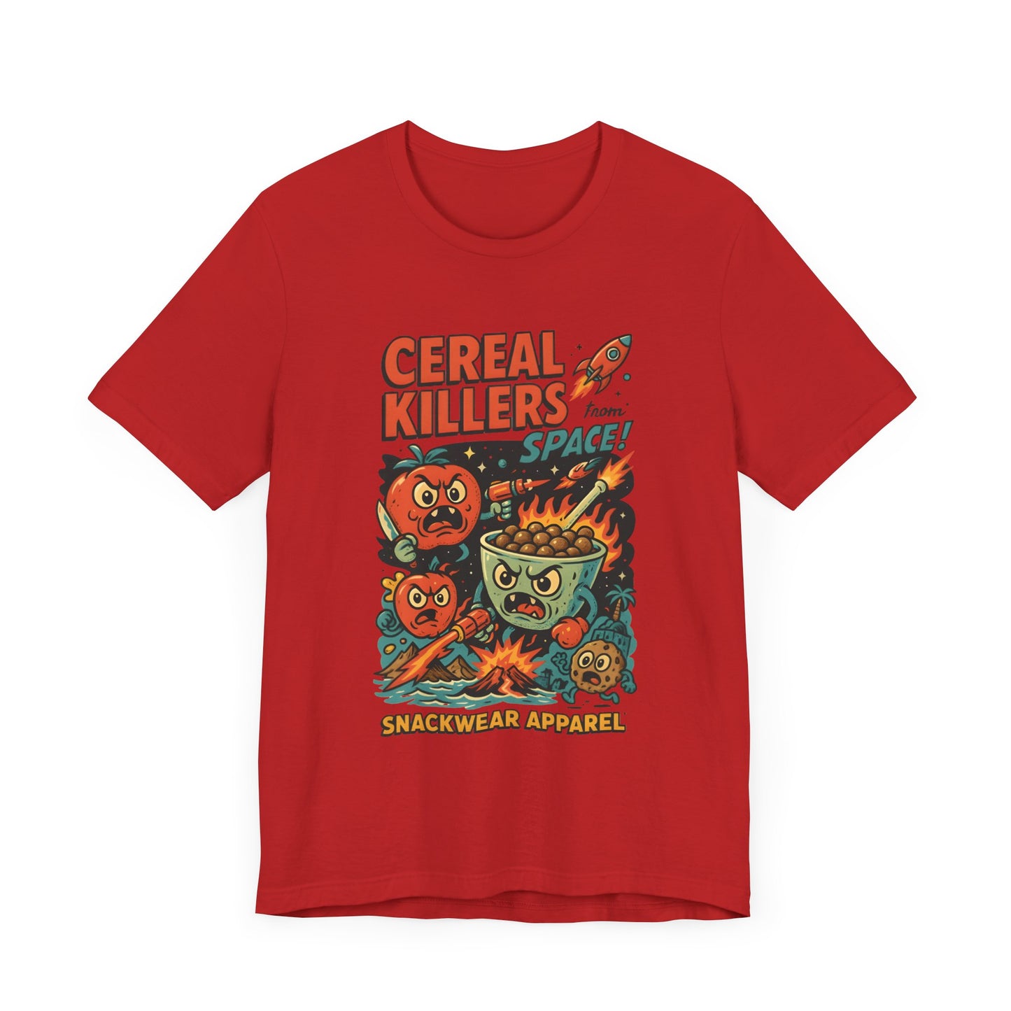 Cereal Killers Graphic Tee - Unisex Jersey Short Sleeve, Space-Themed Snackwear Apparel