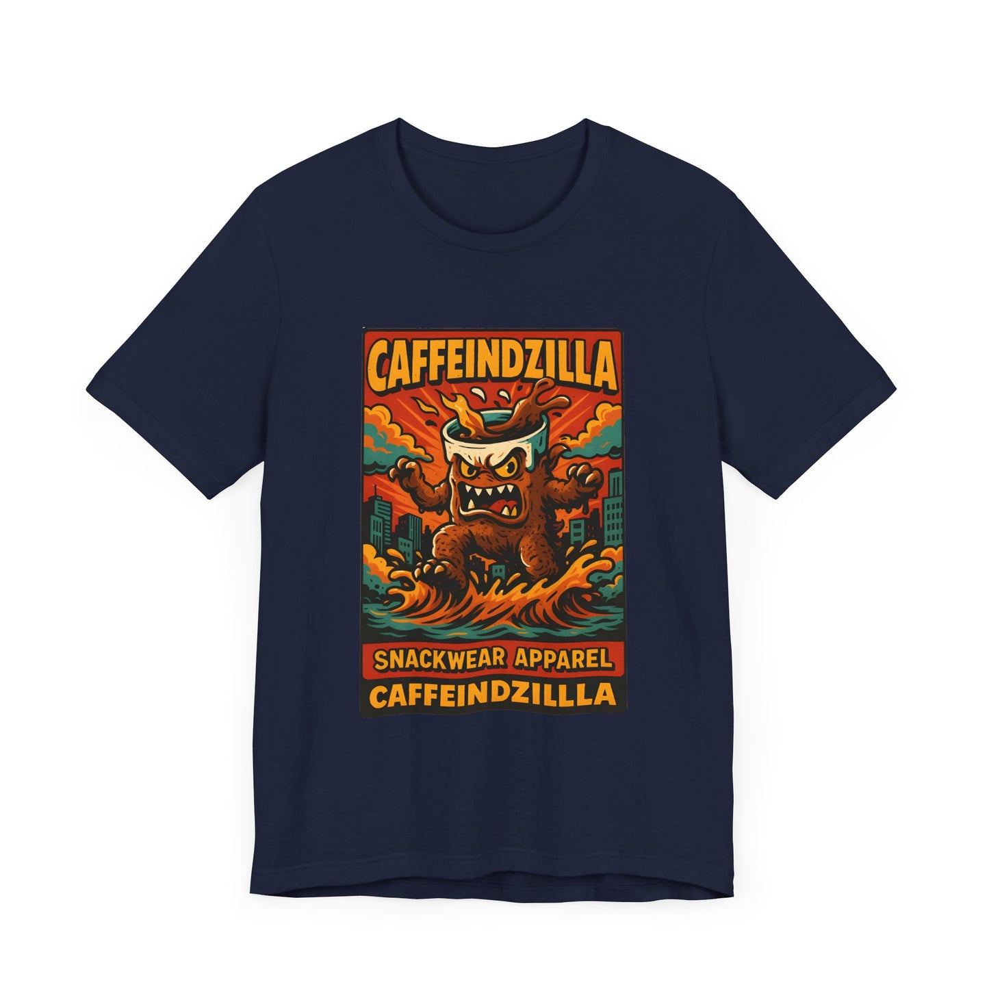 Caffeindzilla Unisex Jersey Tee - Fun Graphic Tee for Snack Lovers