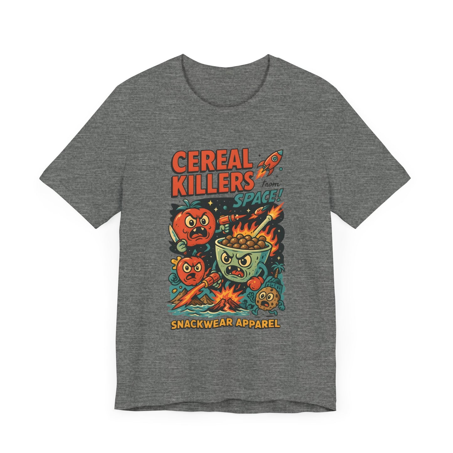 Cereal Killers Graphic Tee - Unisex Jersey Short Sleeve, Space-Themed Snackwear Apparel