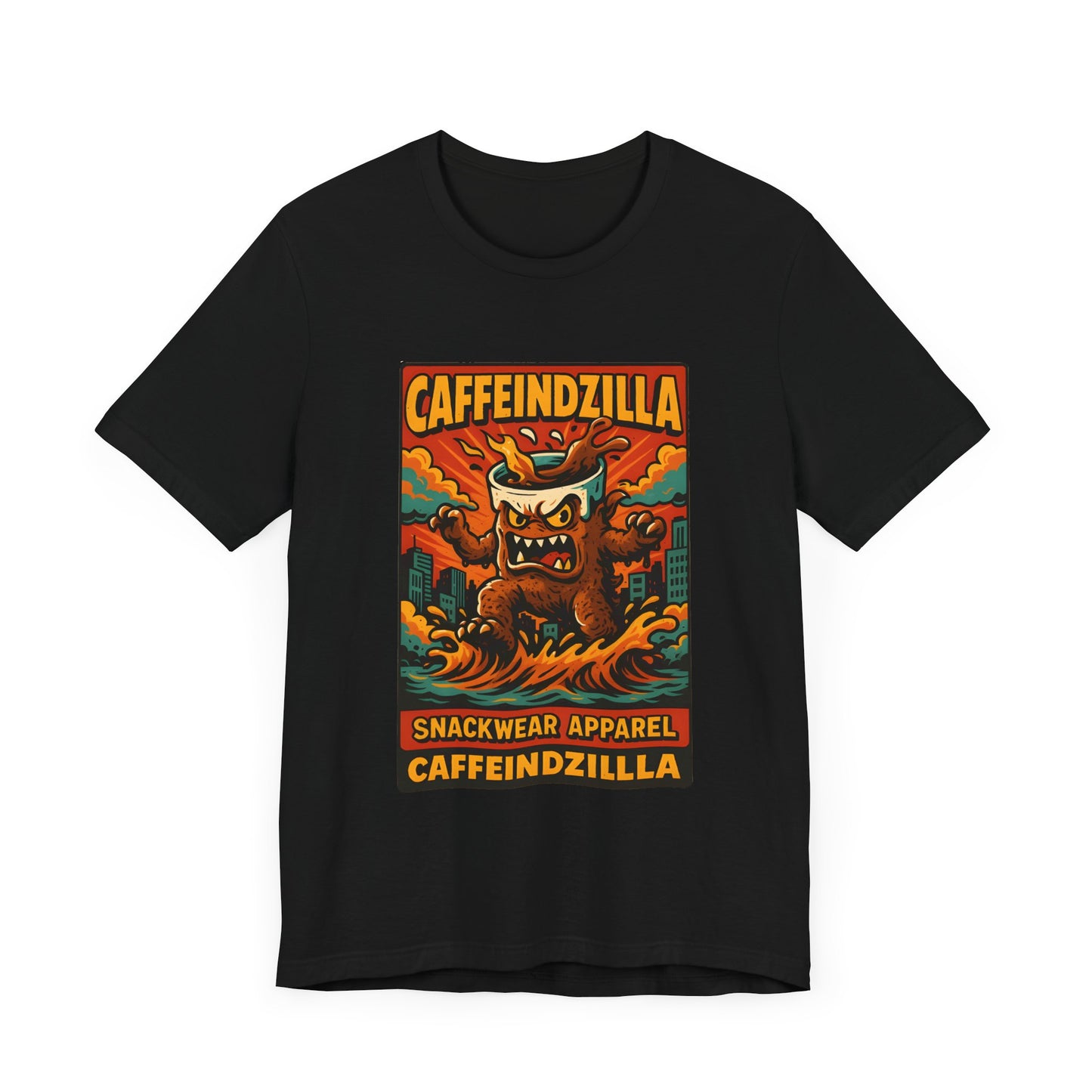 Caffeindzilla Unisex Jersey Tee - Fun Graphic Tee for Snack Lovers