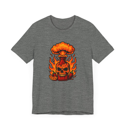 Fiery Skull Graphic Tee - Unisex Short Sleeve T-Shirt