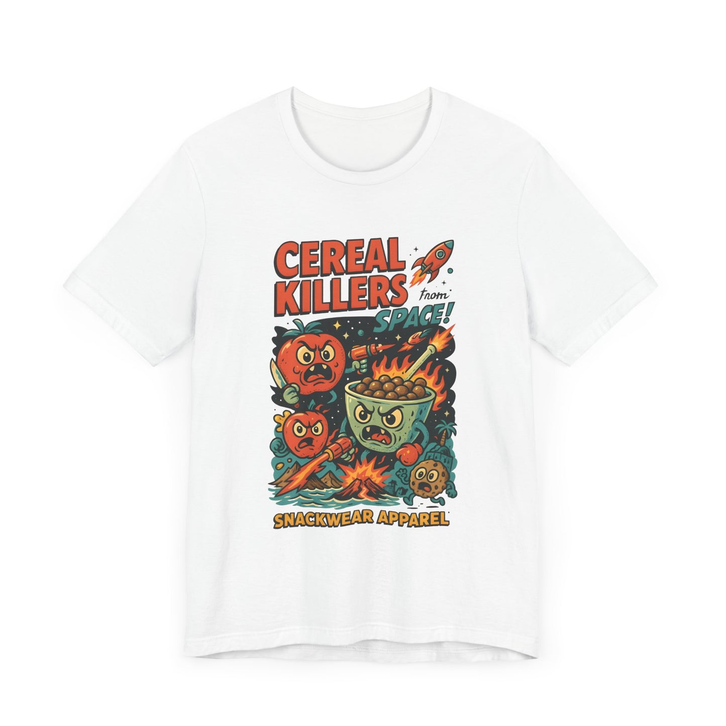 Cereal Killers Graphic Tee - Unisex Jersey Short Sleeve, Space-Themed Snackwear Apparel