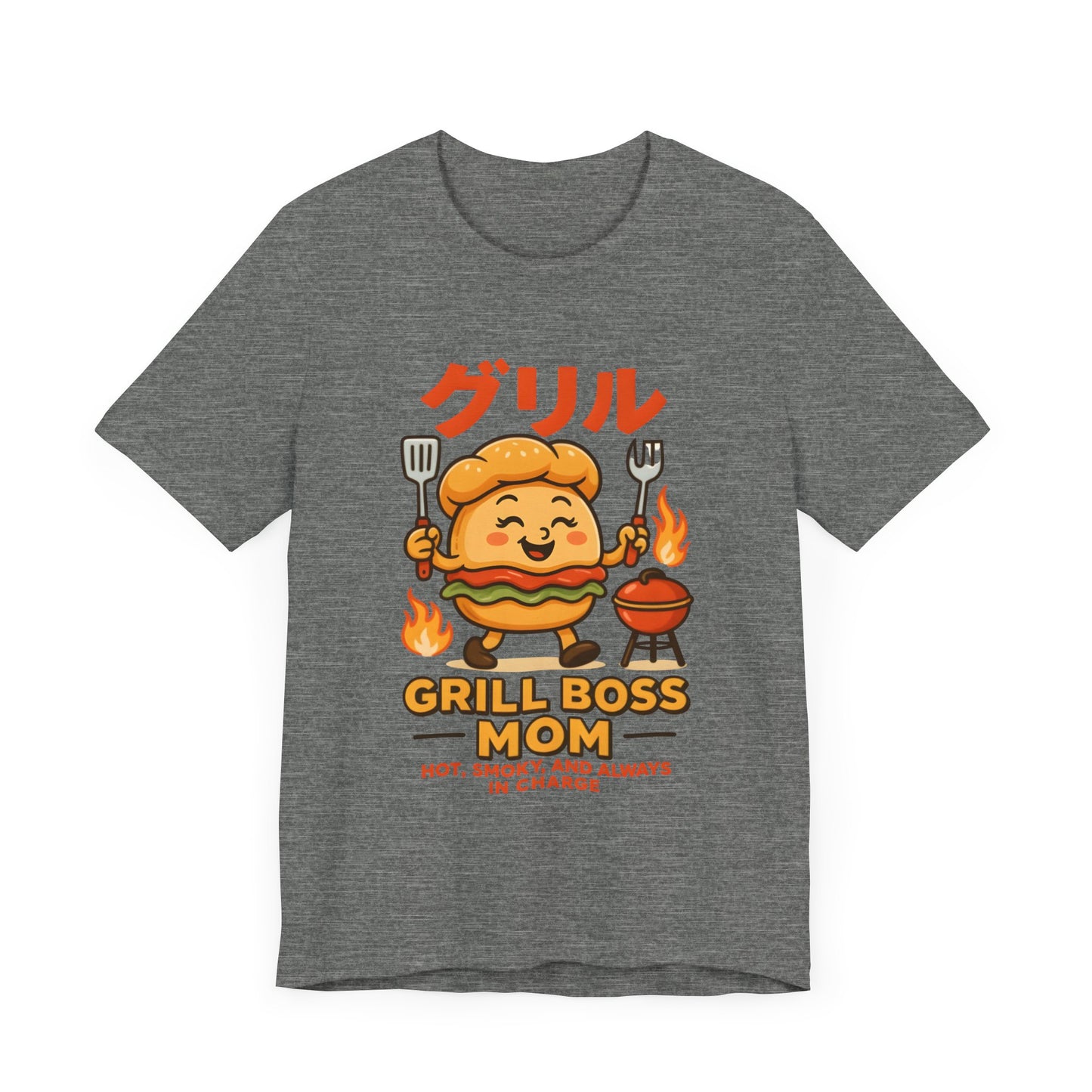 Grill Boss Mom Tee - Fun BBQ Unisex Jersey T-Shirt for Moms