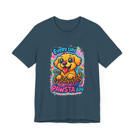 Every Day is PAWSTA Day Tee, Cute Dog Shirt, Pet Lover Gift, Animal Adoption Awareness, Casual Everyday Fashion, Fun T-Shirt