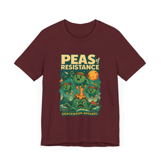 Peas of Resistance Graphic Tee - Fun Unisex Jersey Short Sleeve T-Shirt