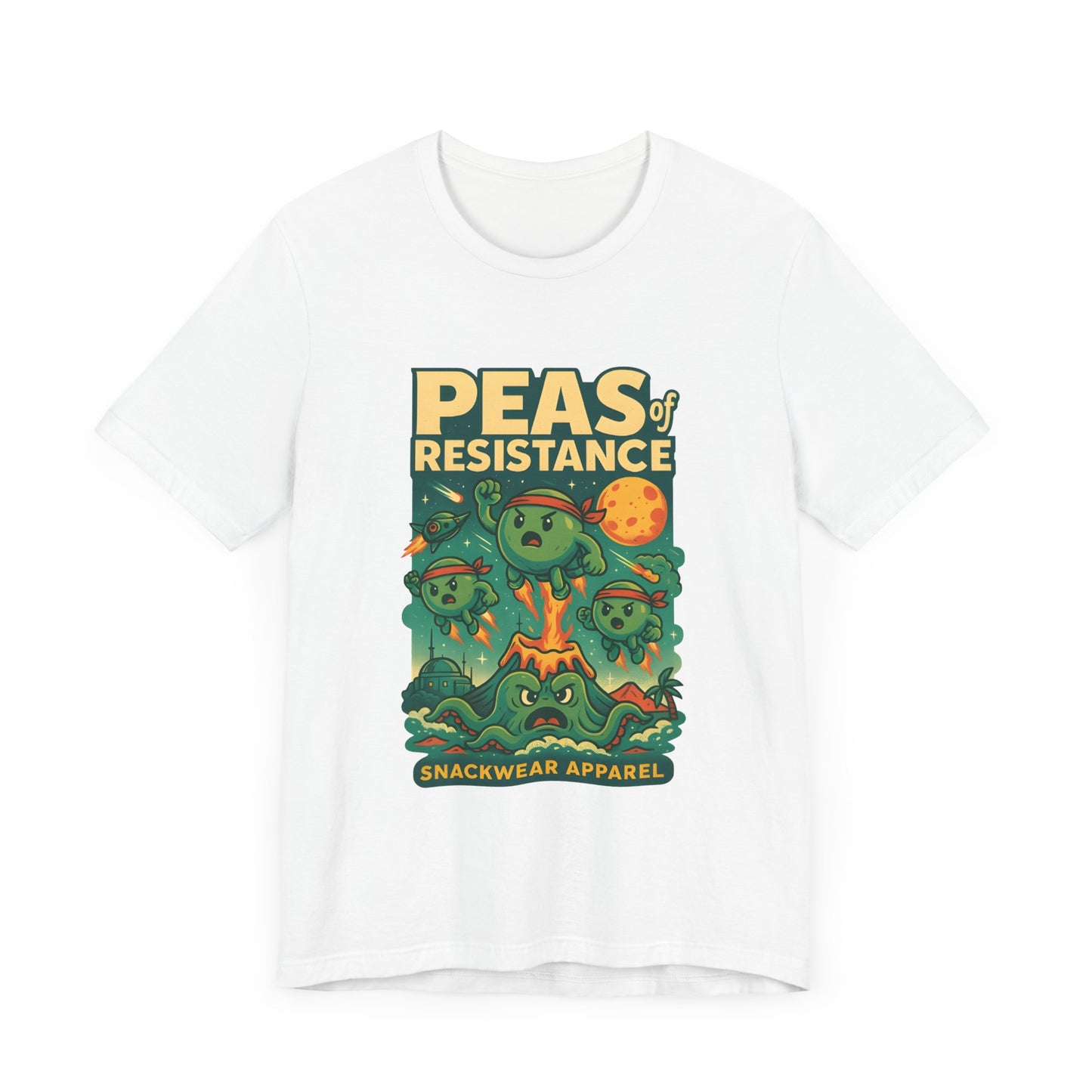Peas of Resistance Graphic Tee - Fun Unisex Jersey Short Sleeve T-Shirt