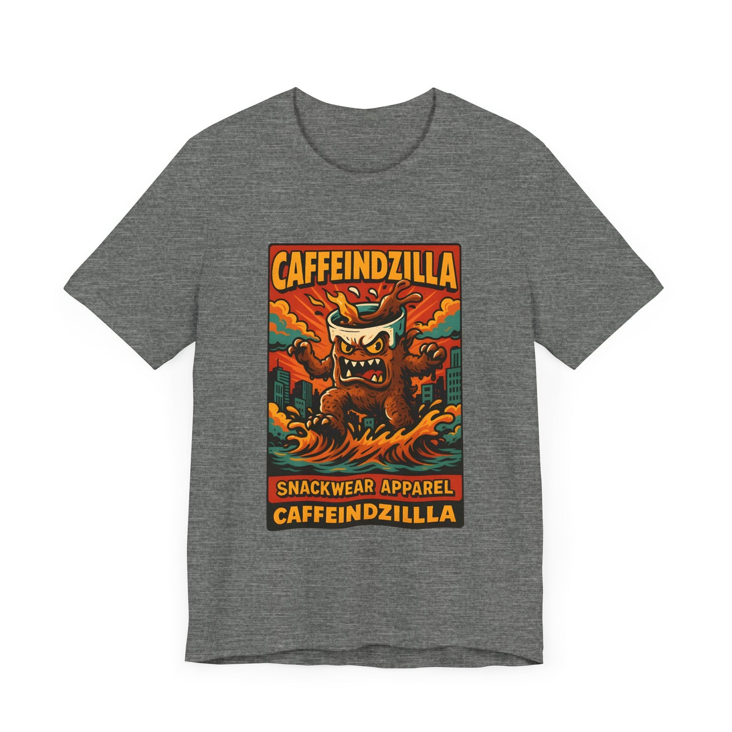 Caffeindzilla Unisex Jersey Tee - Fun Graphic Tee for Snack Lovers
