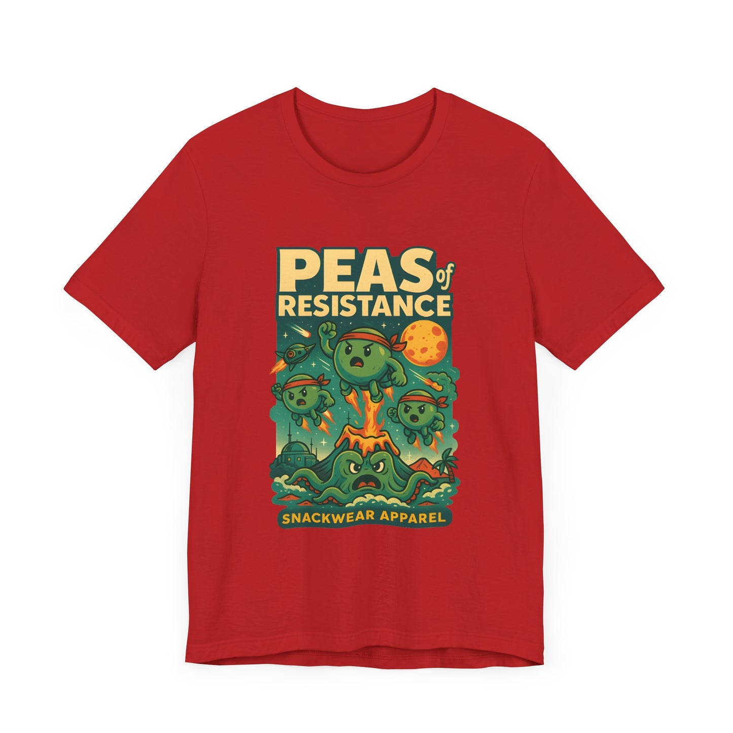 Peas of Resistance Graphic Tee - Fun Unisex Jersey Short Sleeve T-Shirt