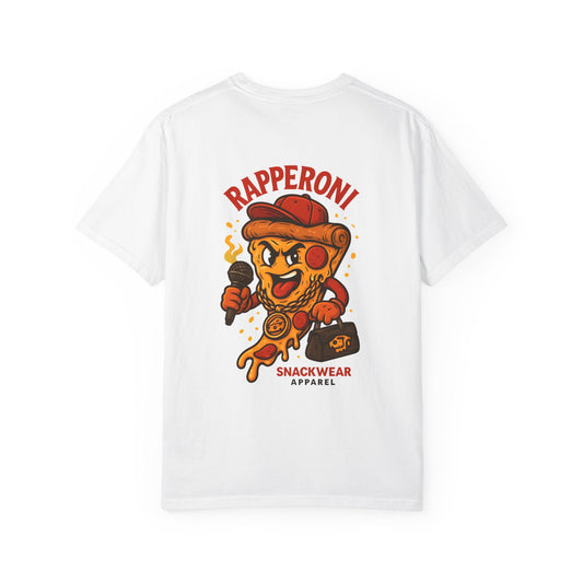 Rapperoni Snackwear T-Shirt - Fun Unisex Garment-Dyed Tee for Foodies