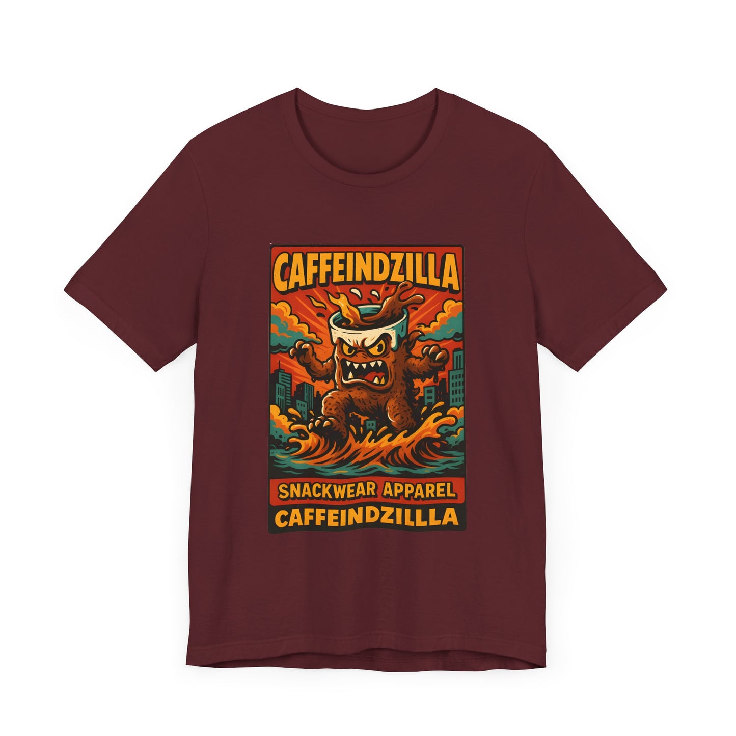 Caffeindzilla Unisex Jersey Tee - Fun Graphic Tee for Snack Lovers