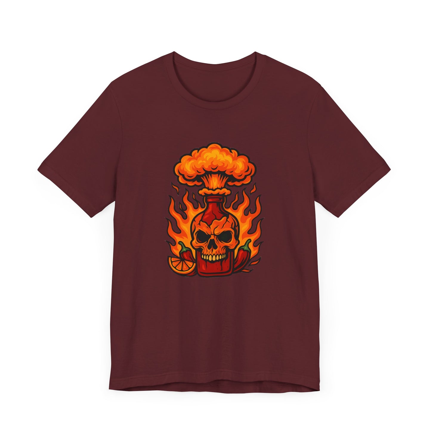 Fiery Skull Graphic Tee - Unisex Short Sleeve T-Shirt