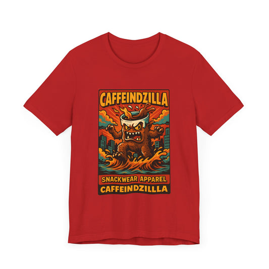 Caffeindzilla Unisex Jersey Tee - Fun Graphic Tee for Snack Lovers