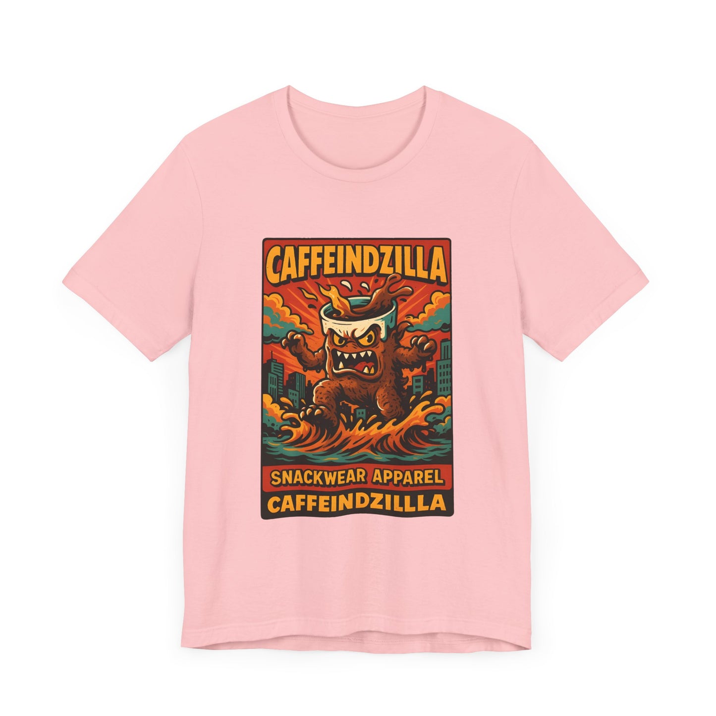 Caffeindzilla Unisex Jersey Tee - Fun Graphic Tee for Snack Lovers