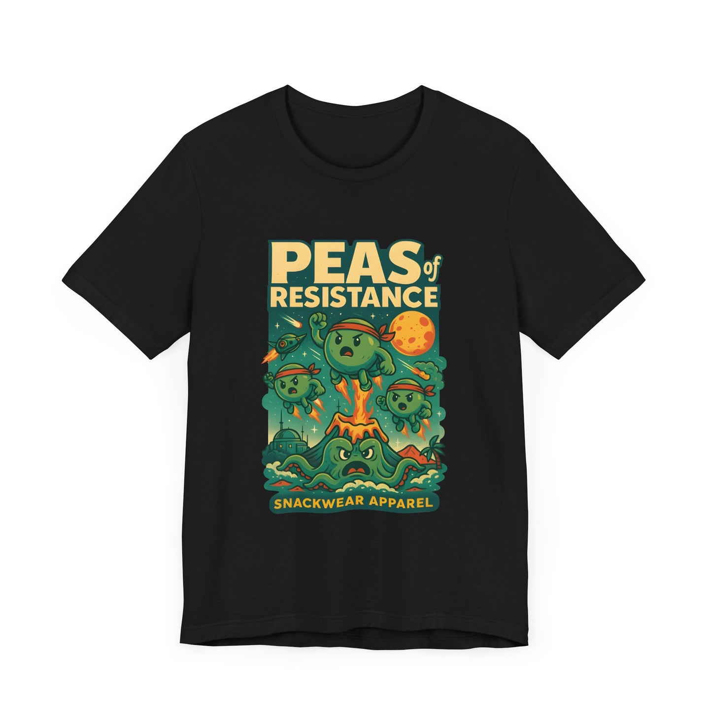 Peas of Resistance Graphic Tee - Fun Unisex Jersey Short Sleeve T-Shirt