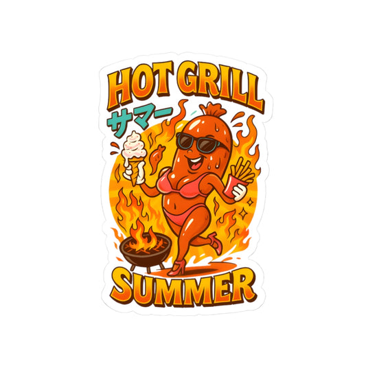 Hot Grill Kiss-Cut Stickers